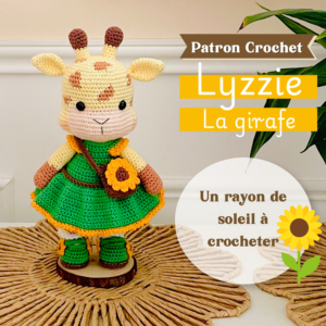 Lyzzie la girafe – Patron au crochet PDF