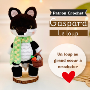 Gaspard le loup Patron PDF au crochet par Tif Créatif