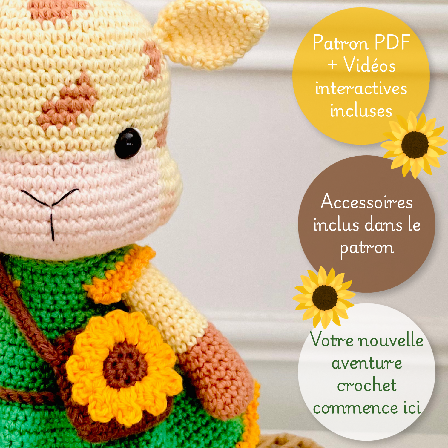 Lyzzie la girafe – Patron au crochet PDF – Image 2