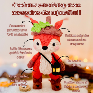 Nutst l'écureuil - Patron au crochet PDF par Tif créatif