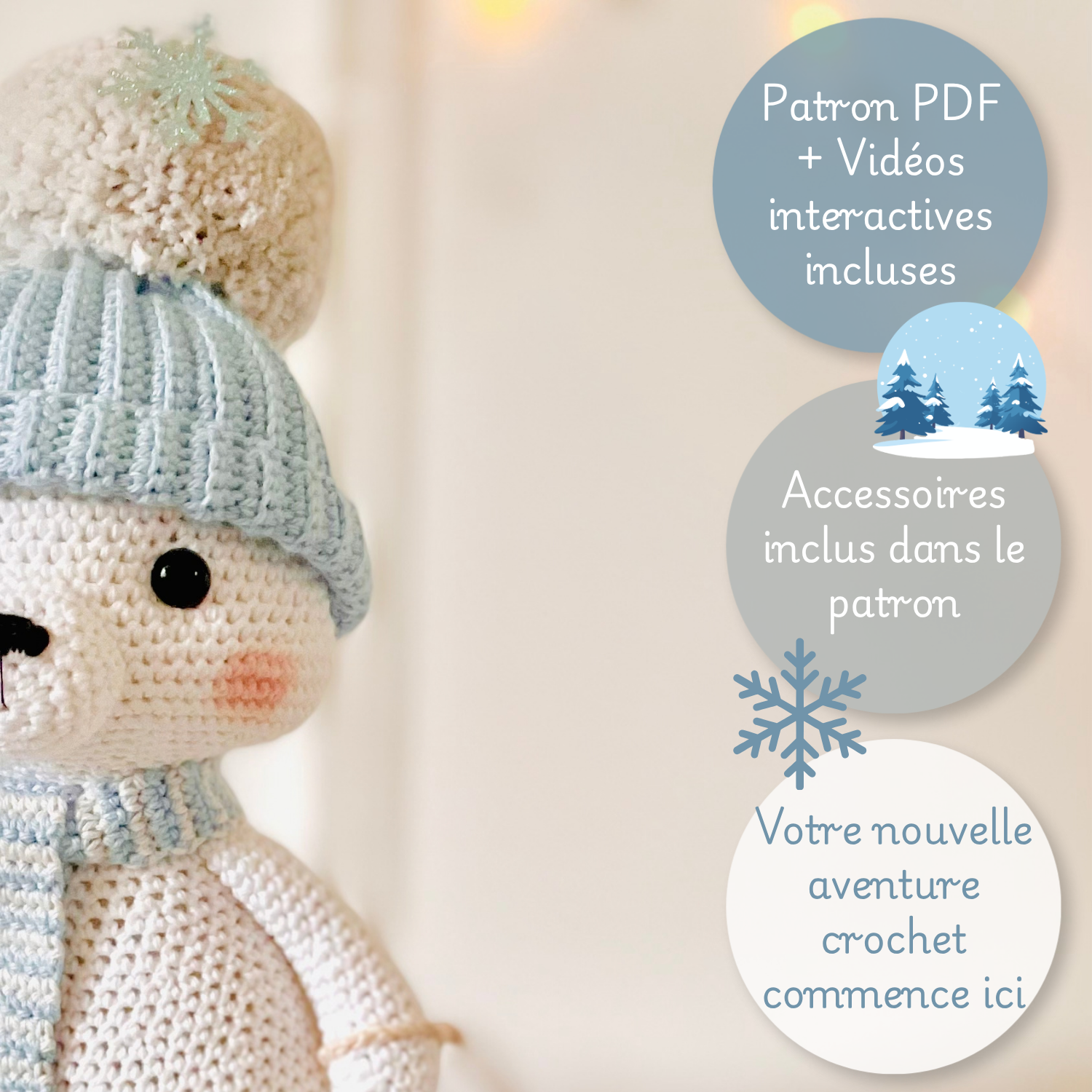 Givry l'ours polaire - Patron au crochet PDF – Image 2