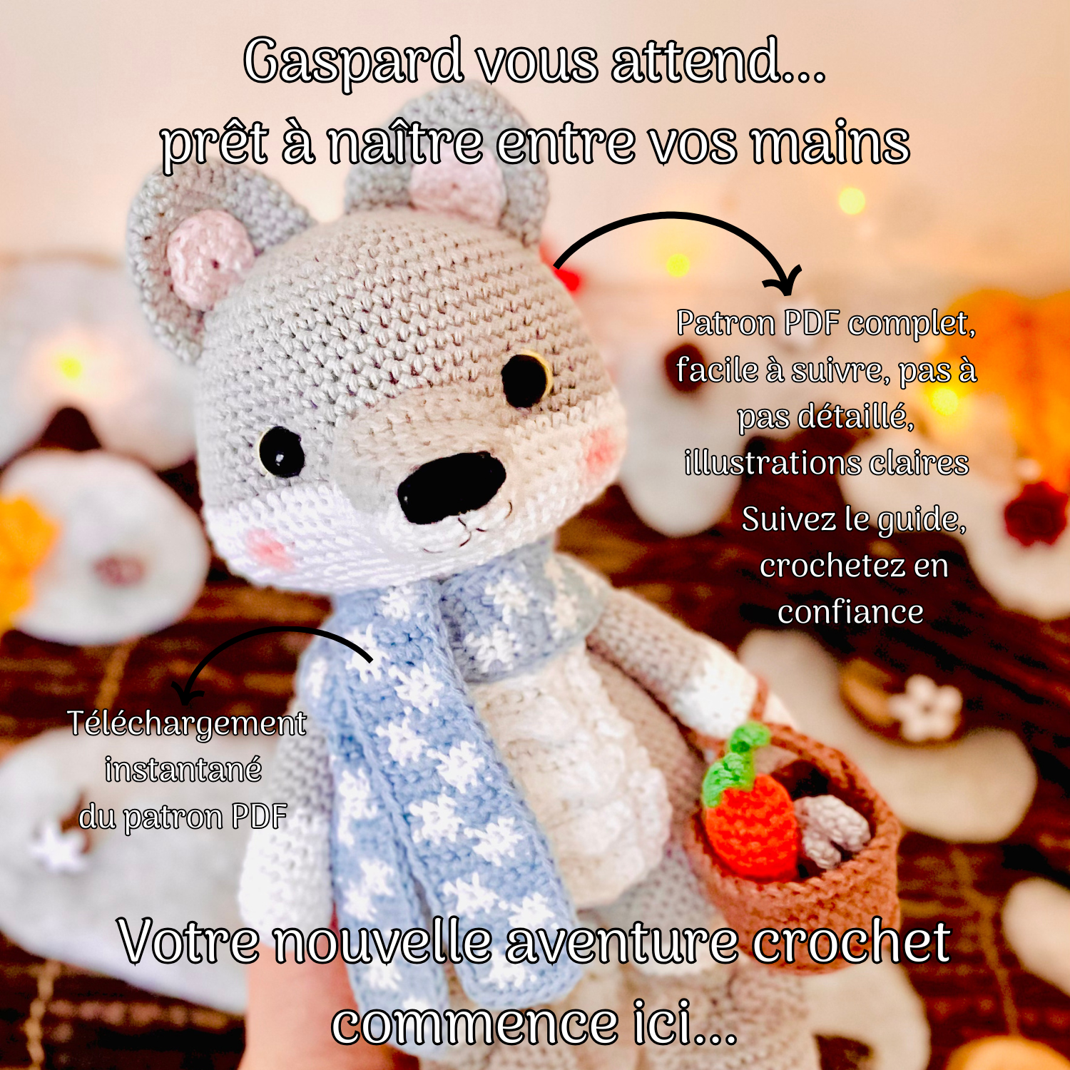 Gaspard le loup - Patron au crochet PDF – Image 3