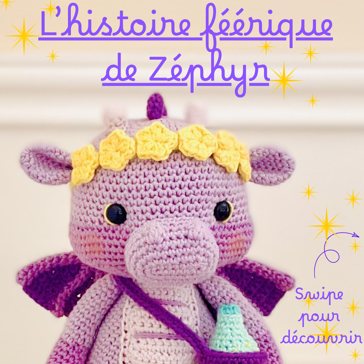 Zéphyr le dragon - Patron au crochet PDF – Image 3
