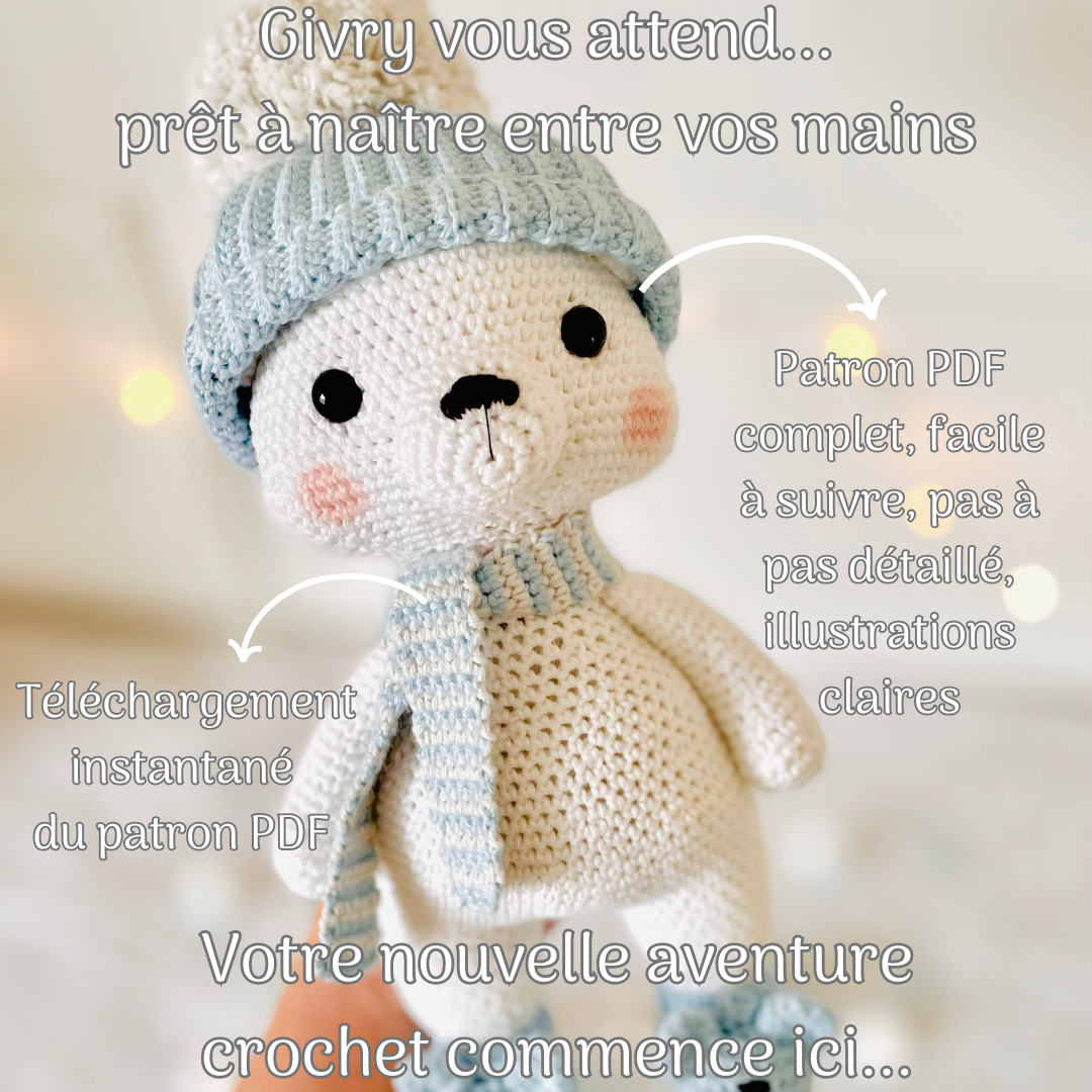 Givry l'ours polaire - Patron au crochet PDF – Image 4