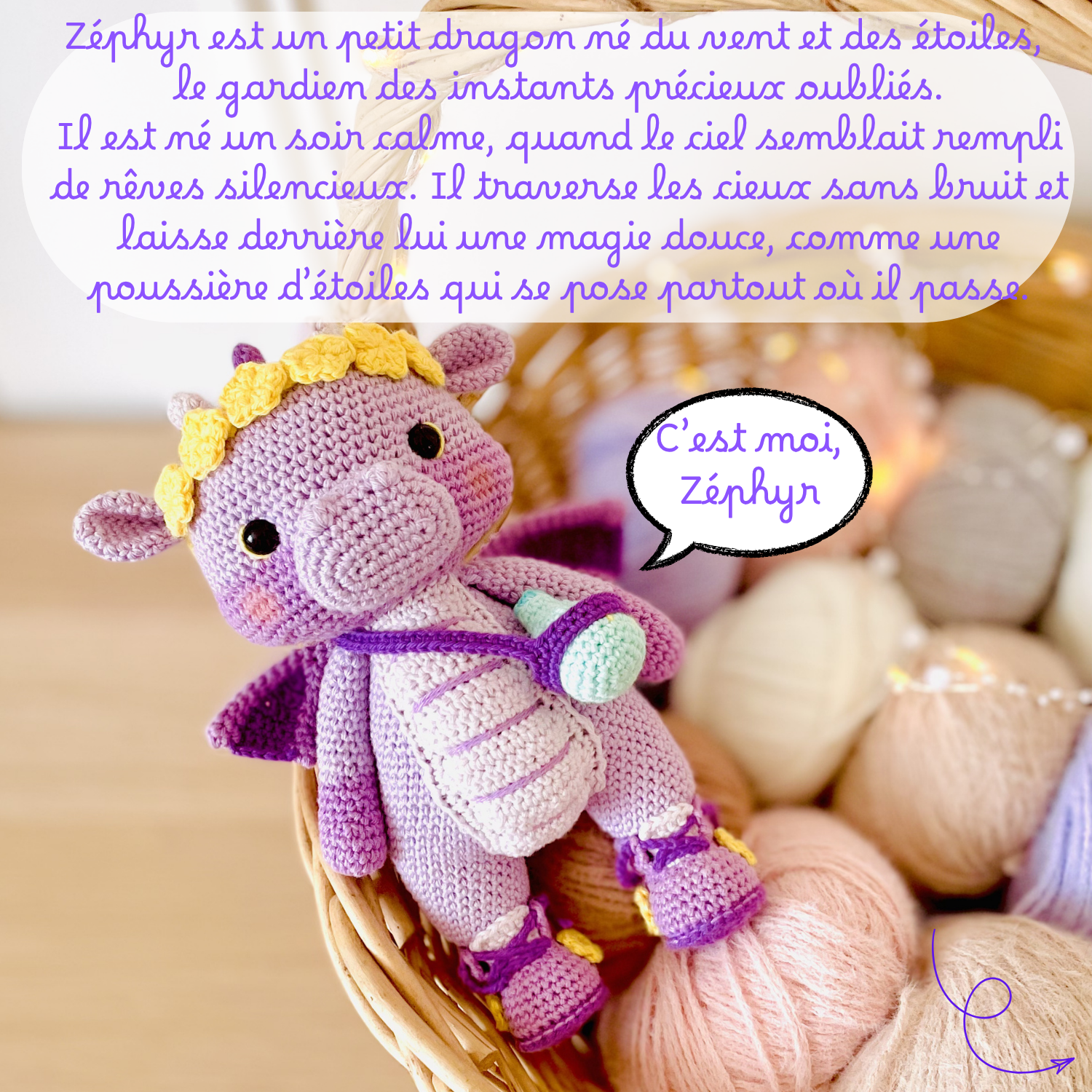 Zéphyr le dragon - Patron au crochet PDF – Image 4