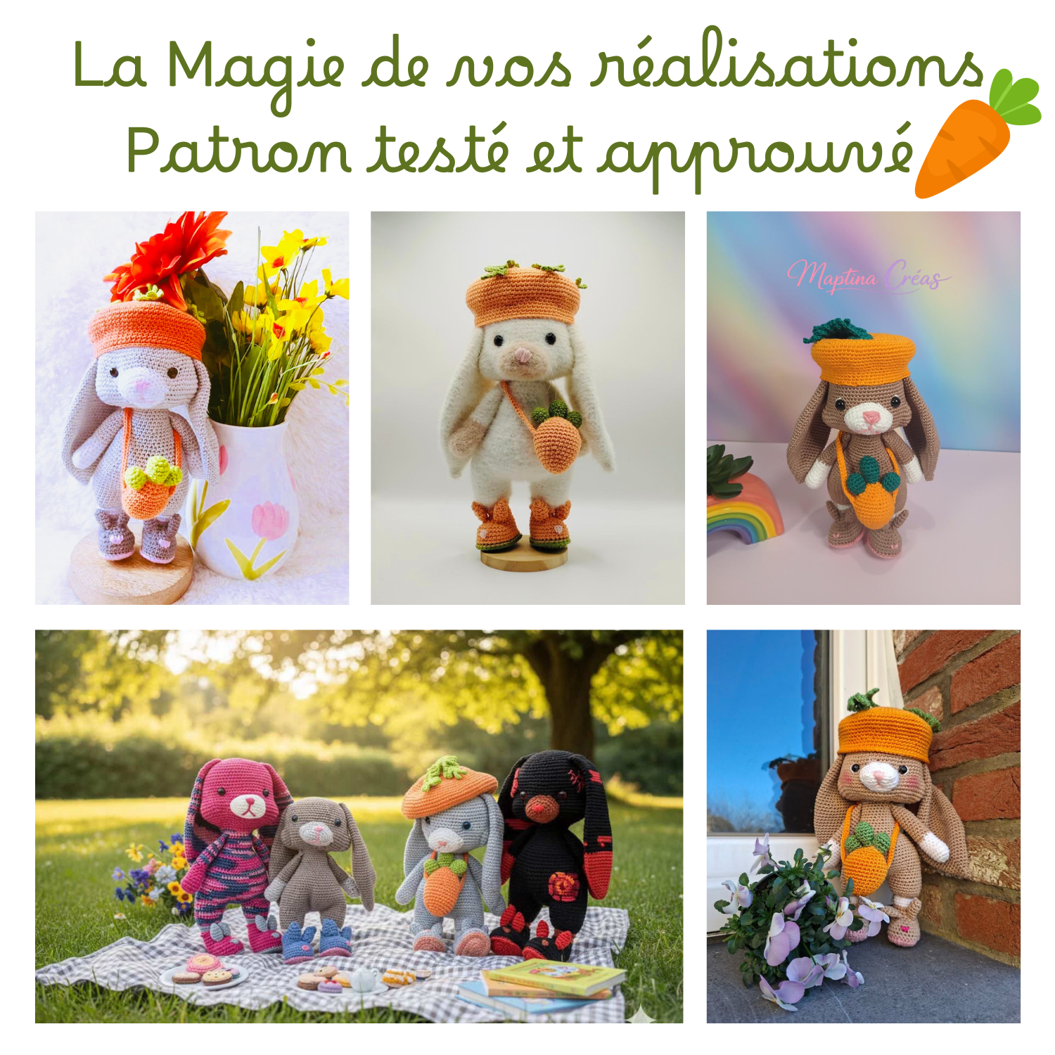Pompon le lapin - Patron au crochet PDF – Image 8