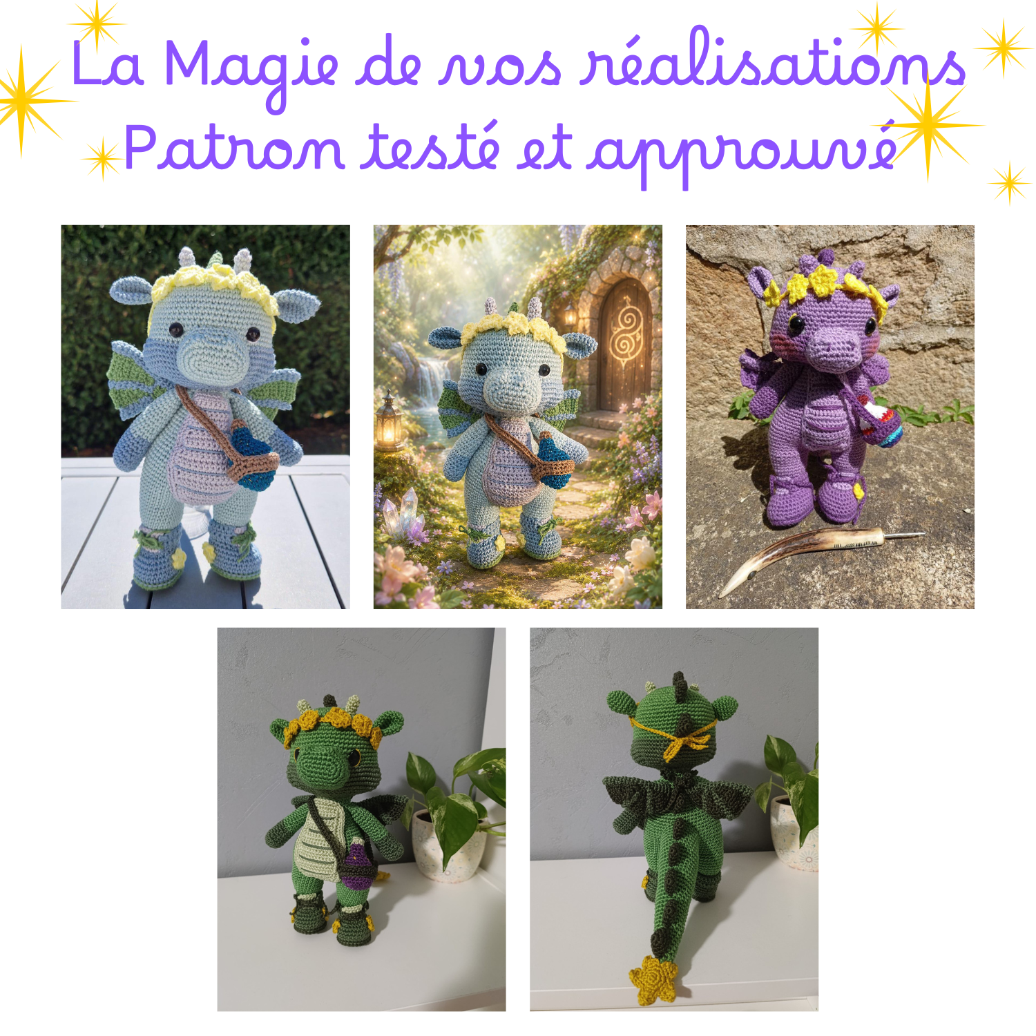 Zéphyr le dragon - Patron au crochet PDF – Image 9