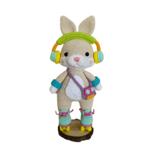 Funky80's le lapin – Crocheté à la main