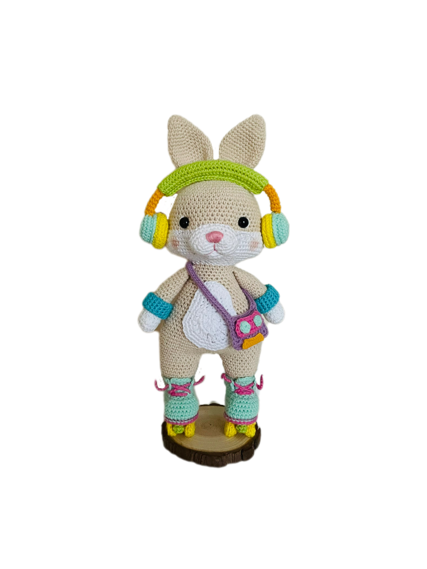 Funky80's le lapin – Crocheté à la main