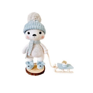 Givry l'ours polaire crocheté à la main par Tif Créatif