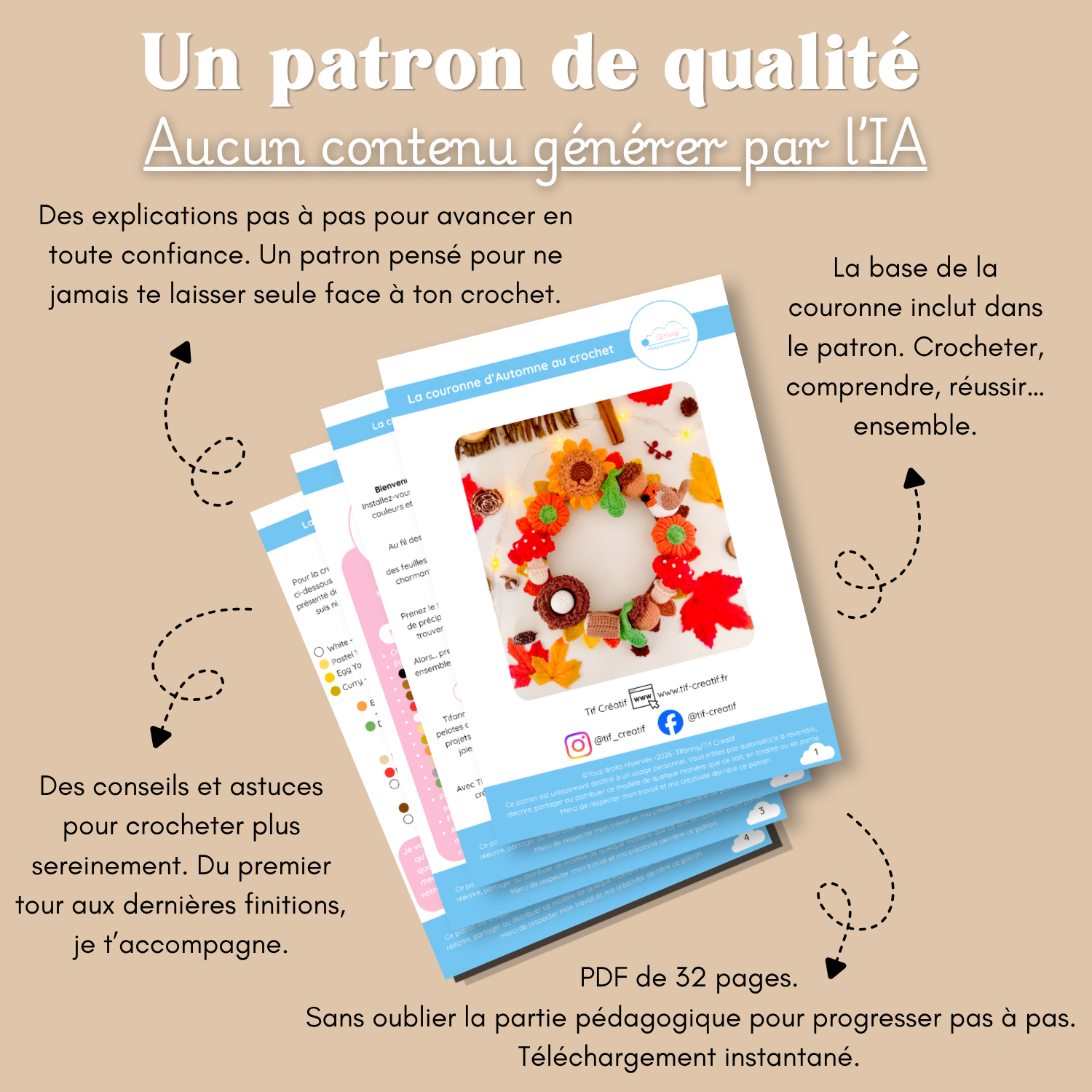 Couronne d'Automne – Patron au crochet PDF – Image 3