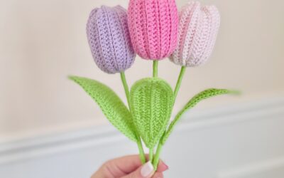 Tulipe éternelle au crochet