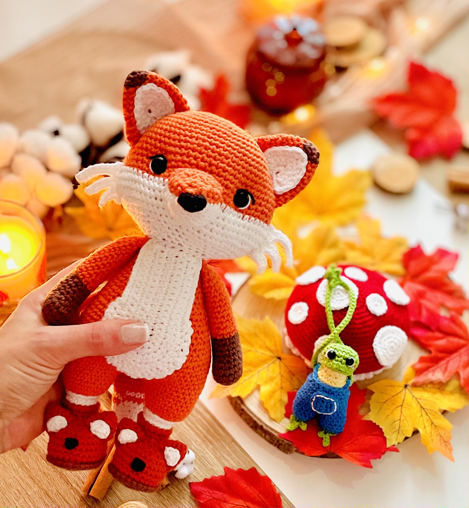 Le Renardeau & sa Grenouille – Crocheté à la Main – Image 8