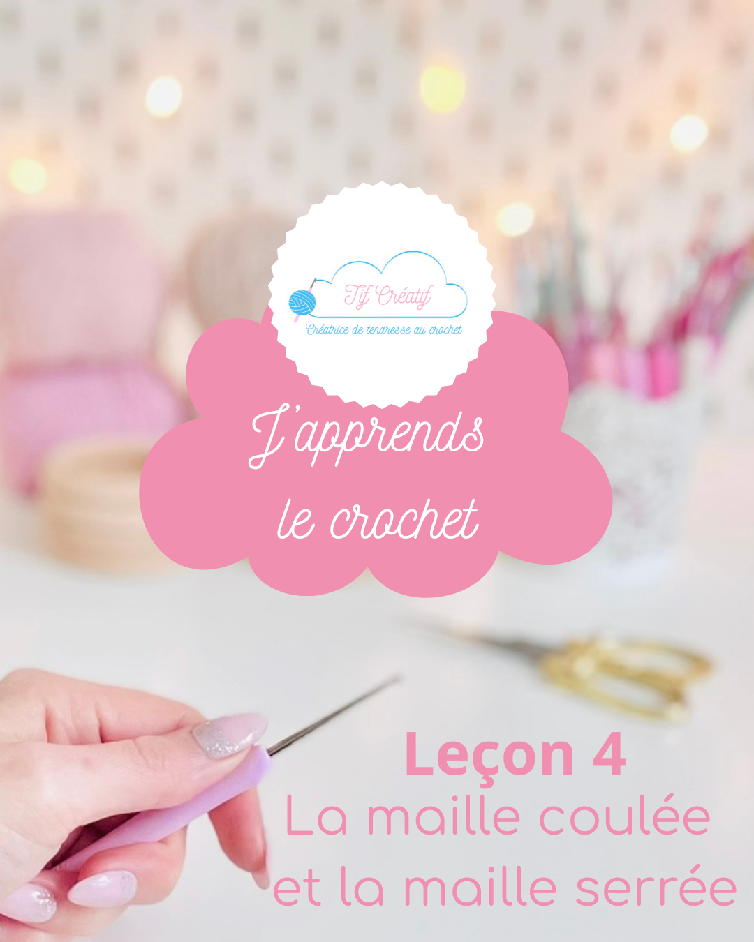 j’apprends le crochet: la maille serrée j'apprends le crochet: la maille serrée, leçon 4 en PDF