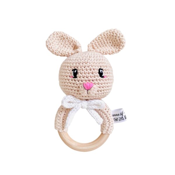 Hochet Pompon Le Lapin Beige