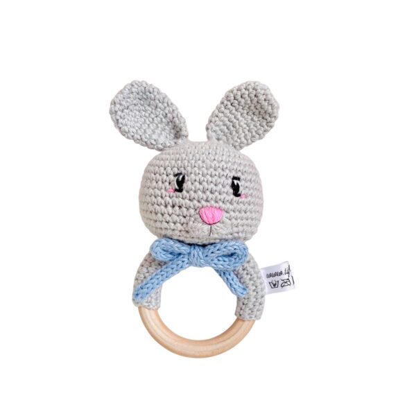 Hochet Pompon Le Lapin Gris