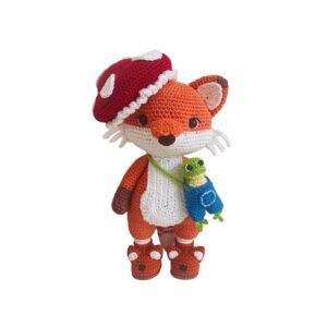 Le Renardeau & sa Grenouille – Crocheté à la Main - par Tif Créatif